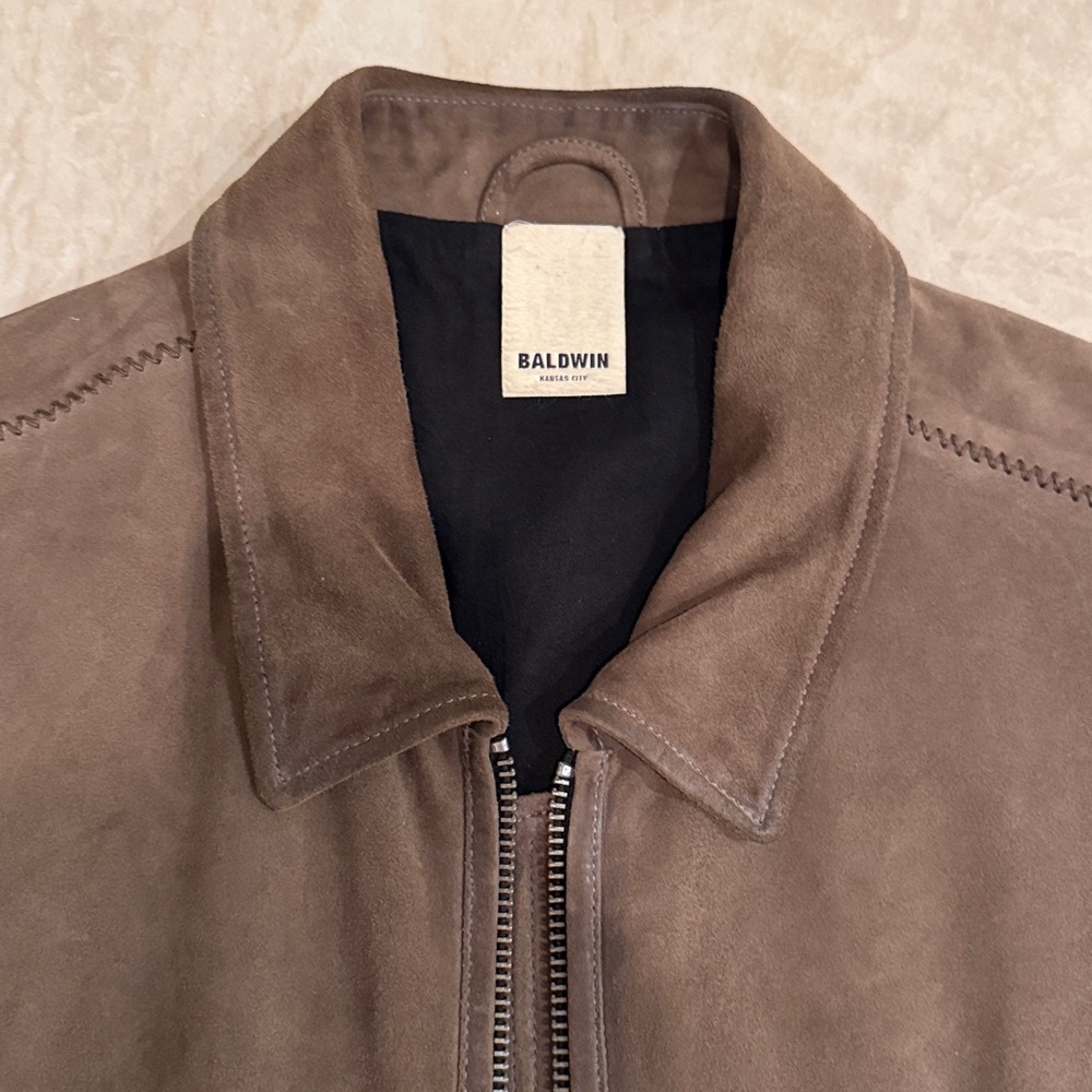 Baldwin Brown Suede Jacket - Picture 2 of 6